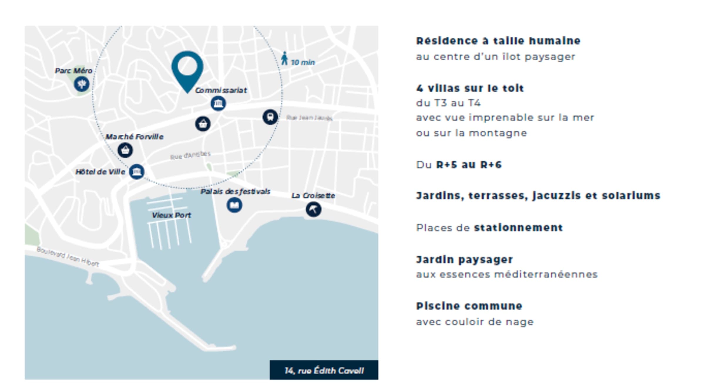 CANNES - 14 rue Edith Cavell — programme immobilier neuf à Cannes, photo 3