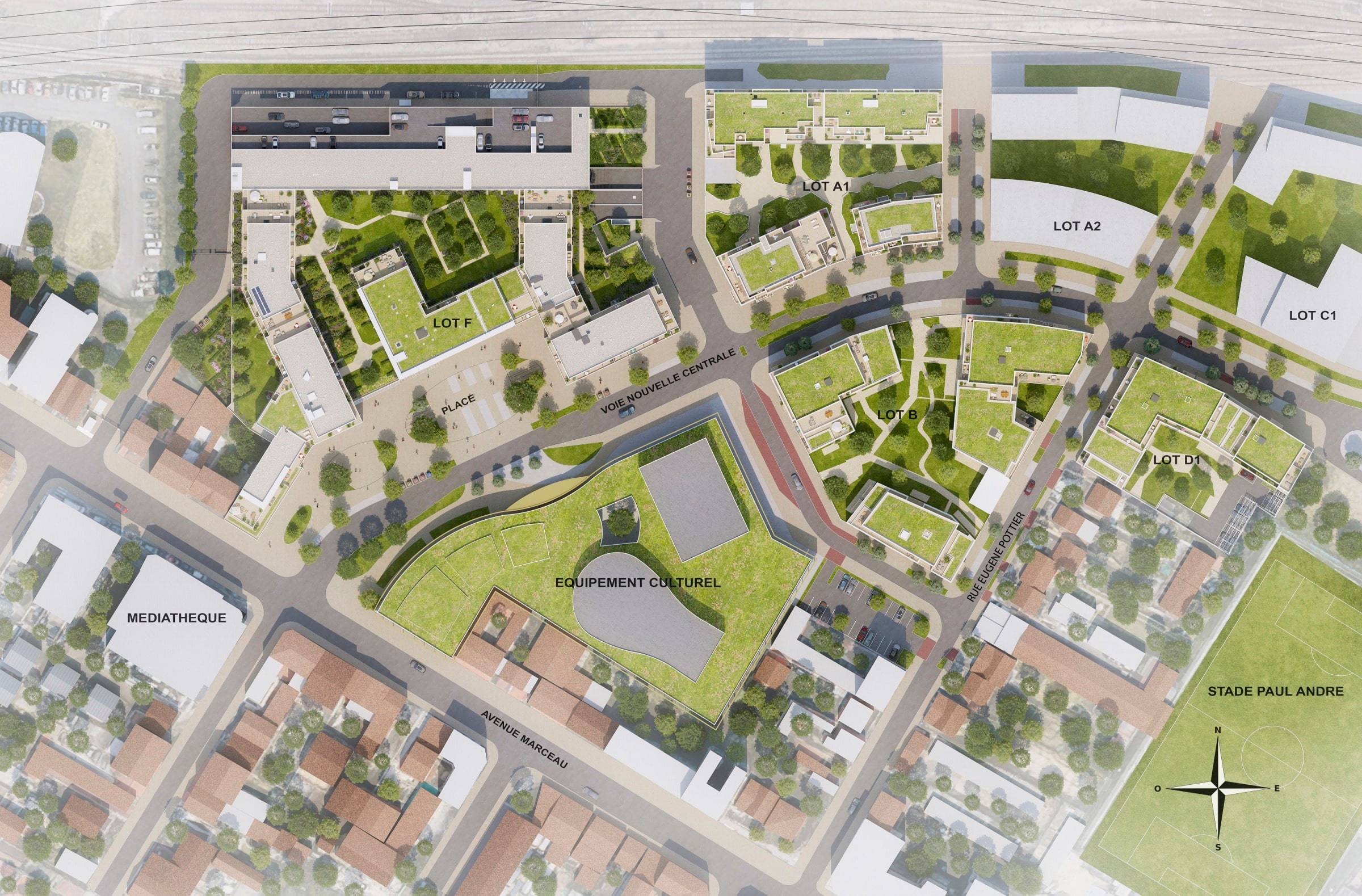 LES TERRASSES MARCEAU TR2 D1 — Drancy