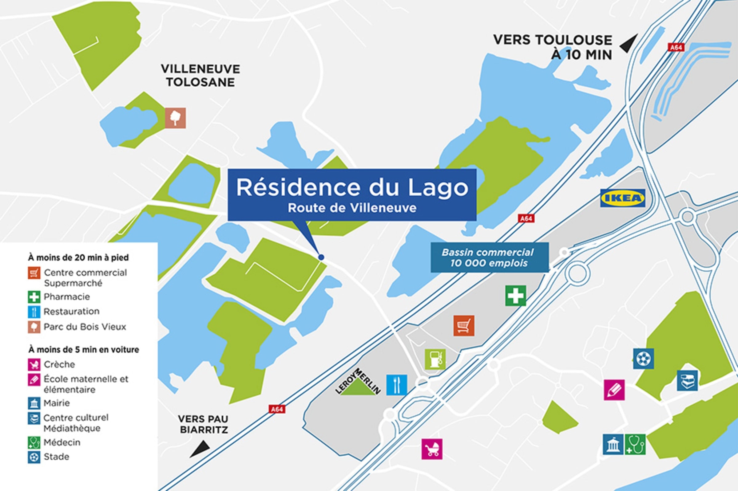 RÉSIDENCE DU LAGO — Roques